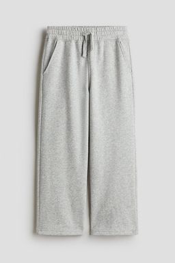 H&M - Boys Grey Wide Brushed-Inside Joggers