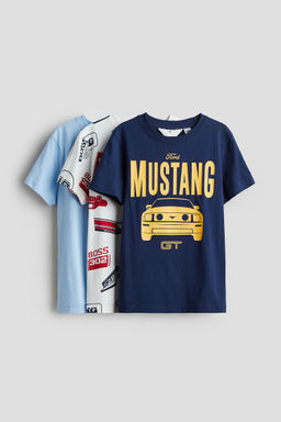 H&M - Boys 3-Pack Printed Cotton T-Shirts