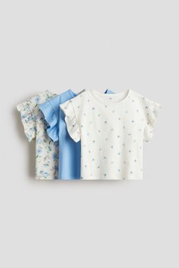 H&M - Girls 3-Pack Cotton Tops