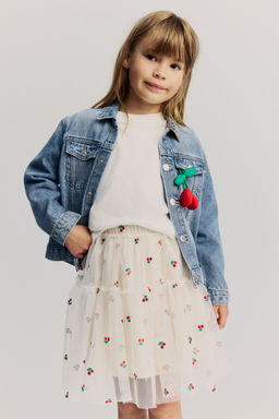 H&M - Girls Beige Tulle Skirt