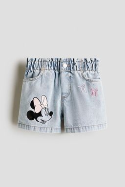 H&M - Girls Blue Loose-Fit Denim Shorts