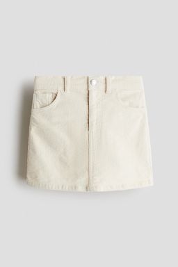 H&M - Girls Beige Corduroy Skirt