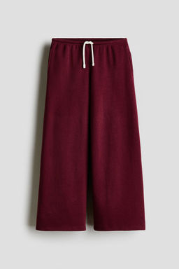 H&M - Girls Red Brushed-Inside Joggers