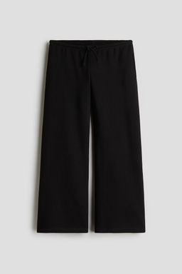 H&M - Girls Black Brushed-Inside Joggers