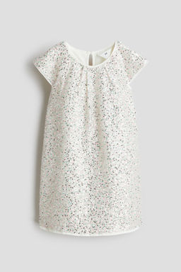 H&M - Girls White Sequined Dress