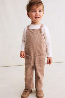 H&M - Boys Beige Corduroy Dungarees