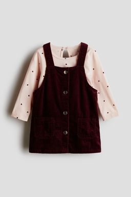 H&M - Girls Pink 2-Piece Cotton Set