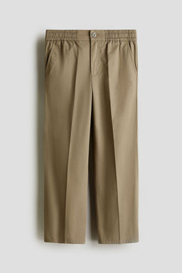 H&M - Boys Beige Loose-Fit Cotton Chinos