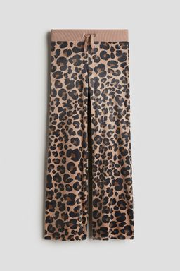 H&M - Girls Beige Fla Velour Joggers