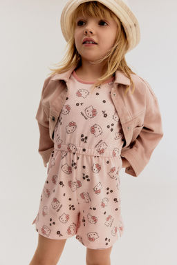H&M - Girls Pink Printed Jumpsuit