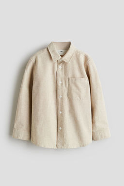 H&M - Boys Beige Cotton Shirt