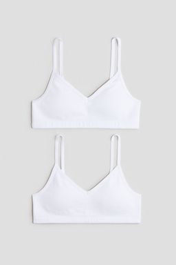 H&M - Girls 2-Pack Padded Crop Tops