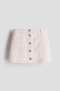 H&M - Girls Pink Cotton Twill Skirt
