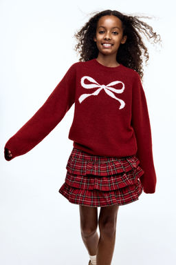 H&M - Girls Red Tie Skirt