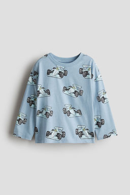 H&M - Boys Multi-Color Motif-Detail Cotton T-Shirt