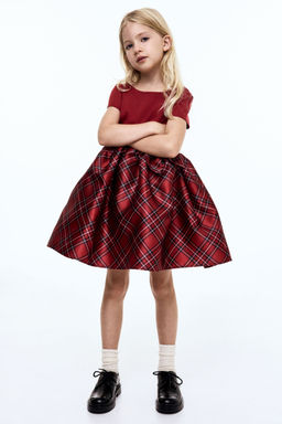 H&M - Girls Red Fla-Skirt Dress