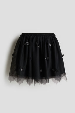 H&M - Girls Black Appliqua D Tulle Skirt