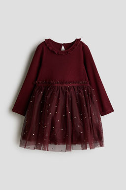 H&M - Girls Red Tulle-Skirt Dress