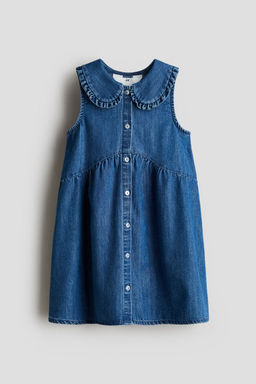 H&M - Girls Blue Colla Denim Dress