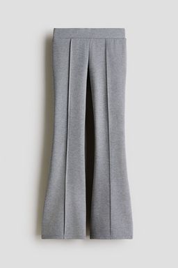 H&M - Girls Grey Fla Ponte Di Roma Leggings