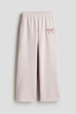 H&M - Girls Pink Straight Sweatshirt Joggers
