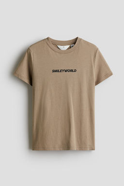 H&M - Boys Beige Printed T-Shirt