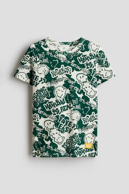 H&M - Boys Green Printed T-Shirt
