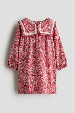 H&M - Girls Red Colla Poplin Dress