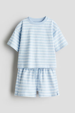 H&M - Girls Blue 2-Piece Cotton Set