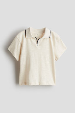 H&M - Boys Beige Cotton Polo Shirt