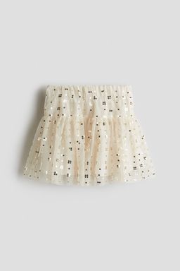 H&M - Girls Beige Sequined Tulle Skirt