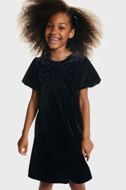 H&M - Girls Black Velvet Dress