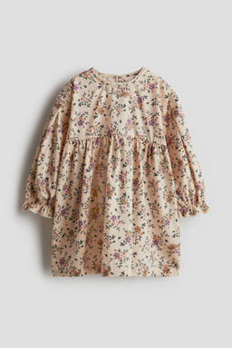 H&M - Girls Beige Cotton Dress