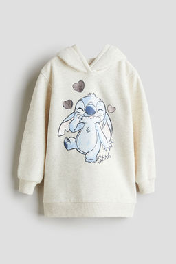 H&M - Girls Beige Loose-Fit Sweatshirt Dress