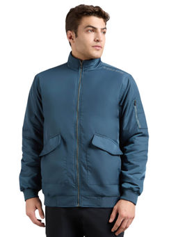 SKECHERS - Green Solid Regular Fit Jacket