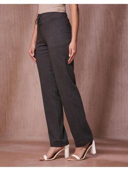 Fabindia - Grey Viscose Ankle Length Casual Pant
