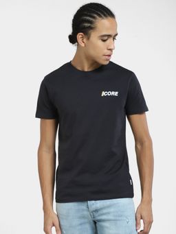Jack & Jones - Men Printed Black T-shirt
