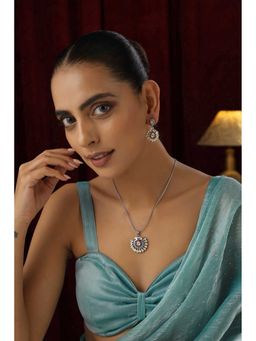 SWABHIMANN - Payal Polki Pendant and Earring Set