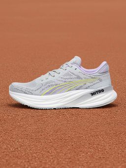 Puma - Magnify Nitro 2 Women Grey Running Shoes (UK 3.5)