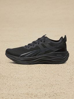 Puma - Foreverrun Nitro Knit Mens Black Running Shoes (UK 6.5)