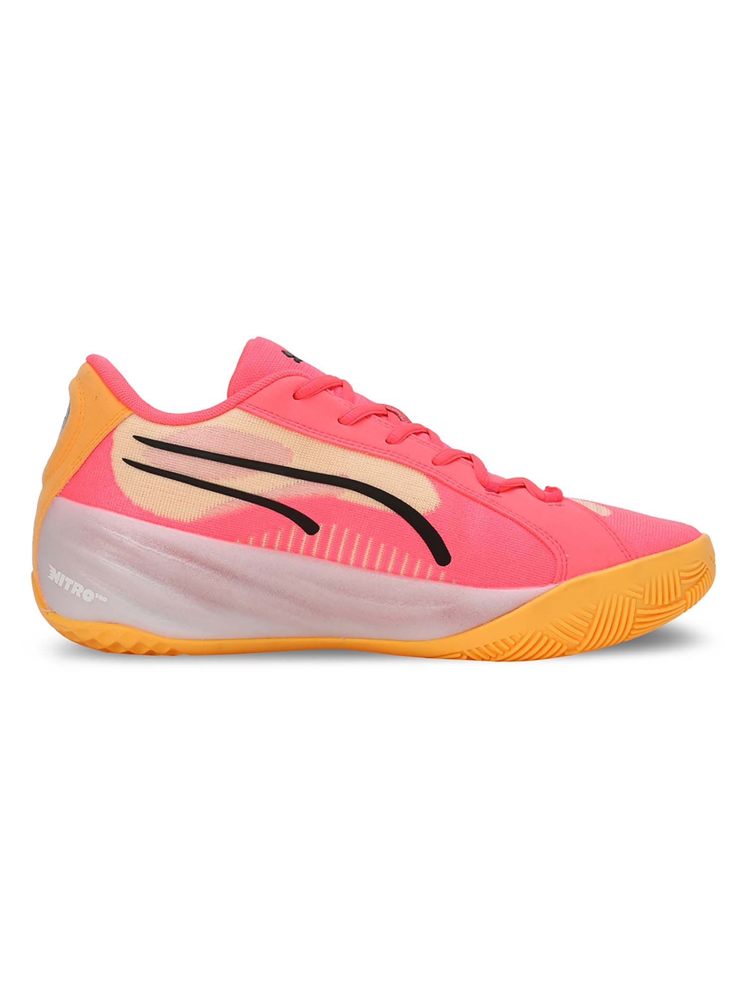Buy Puma All Pro NITRO Unisex Pink Basketball Shoes (UK 3.5