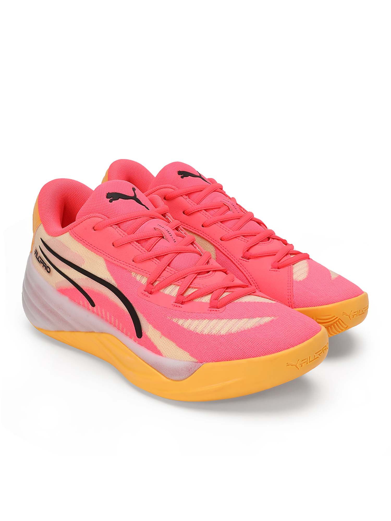 Buy Puma All Pro NITRO Unisex Pink Basketball Shoes (UK 3.5