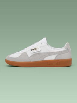 Puma - Palermo Lth Unisex White Sneakers