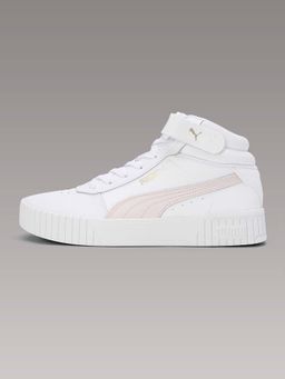 Puma - Carina 2.0 Mid Top Women White Sneakers