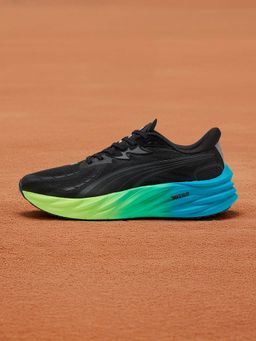 Puma - Velocity NITRO 4 Men Black & Blue Running Shoes