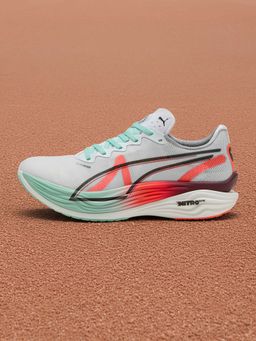 Puma - Off White Deviate NITRO Elite 3 HYROX Women Lightweight Running Shoes (UK 3.5)