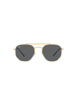 Ray-Ban - Legend Gold Sunglasses (0RB3648M-Irregular-Gold Frame-Grey Lens-52: 52 mm)