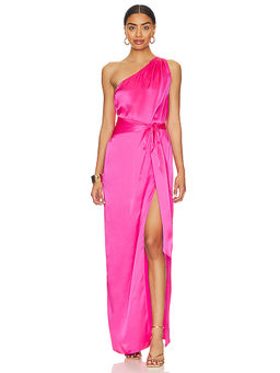 Amanda Uprichard - X Revolve Delmar Gown In Cerise