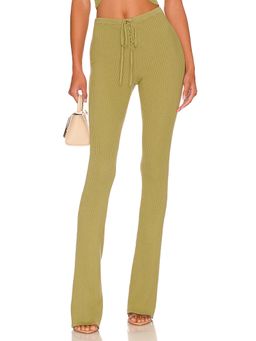 Camila Coelho - Artemis Lace Up Knit Pant