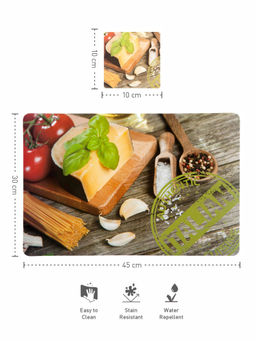 OBSESSIONS - Set of 6 printed Placemats & Coasters Brown